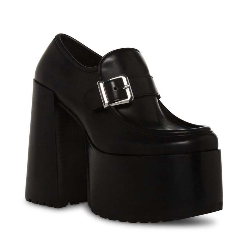 Zapatos Plataforma Steve Madden Kerigan Mujer Negras | ES CP6824